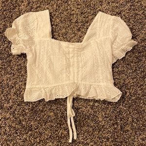 Romeo white crop top